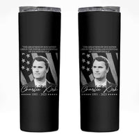 Charlie Kirk Skinny Tumbler The Greatness Of Our Nation Lies In The Power And Potential Of Its Individuals - Wonder Print Shop