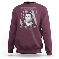 Charlie Kirk Sweatshirt The Greatness Of Our Nation Lies In The Power And Potential Of Its Individuals - Wonder Print Shop
