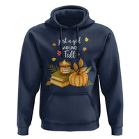 Just A Girl Who Loves Fall Hoodie Cozy Autumn Season - Wonder Print Shop