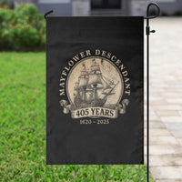 Mayflower Descendant Garden Flag 405 Years Pilgrim Fathers Thanksgiving History - Wonder Print Shop