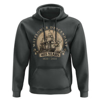 Mayflower Descendant Hoodie 405 Years Pilgrim Fathers Thanksgiving History - Wonder Print Shop