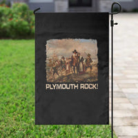 Plymouth Rock Garden Flag Mayflower Pilgrims Thanksgiving History - Wonder Print Shop