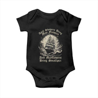 April Showers Bring May Flowers And Mayflowers Bring Smallpox Baby Onesie History Lover - Wonder Print Shop