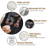 Funny Six Seven 67 Meme Vintage American Flag Throw Blanket - Wonder Print Shop