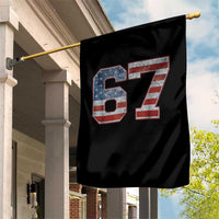 Funny Six Seven 67 Meme Vintage American Flag Garden Flag - Wonder Print Shop