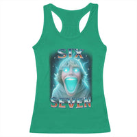 Funny Six Seven The Mason 67 Kid Gen Alpha Meme Racerback Tank Top - Wonder Print Shop