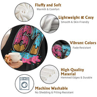 Funny 67 Ice Cream Drip Meme Six Seven Gen Alpha Slang Throw Blanket - Wonder Print Shop