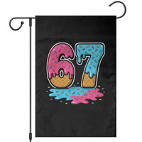 Funny 67 Ice Cream Drip Meme Six Seven Gen Alpha Slang Garden Flag - Wonder Print Shop