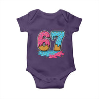 Funny 67 Ice Cream Drip Meme Six Seven Gen Alpha Slang Baby Onesie - Wonder Print Shop