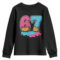 Funny 67 Ice Cream Drip Meme Six Seven Gen Alpha Slang Youth Sweatshirt - Wonder Print Shop