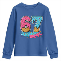 Funny 67 Ice Cream Drip Meme Six Seven Gen Alpha Slang Youth Sweatshirt - Wonder Print Shop