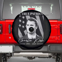 A True Patriot Charlie Kirk Spare Tire Cover Vintage American Flag - Wonder Print Shop