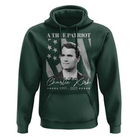 A True Patriot Charlie Kirk Hoodie Vintage American Flag - Wonder Print Shop