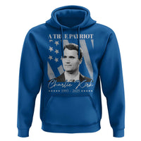 A True Patriot Charlie Kirk Hoodie Vintage American Flag - Wonder Print Shop