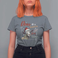 Funny Yule T Shirt For Women Dear Santa Just Bring Goats Krampus - Wonder Print Shop