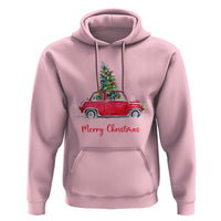 Merry Christmas Hoodie Vintage Xmas Tree Car