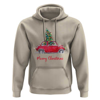 Merry Christmas Hoodie Vintage Xmas Tree Car