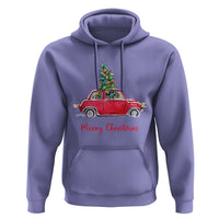 Merry Christmas Hoodie Vintage Xmas Tree Car