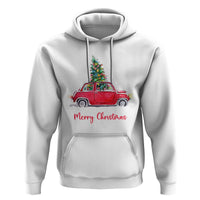 Merry Christmas Hoodie Vintage Xmas Tree Car