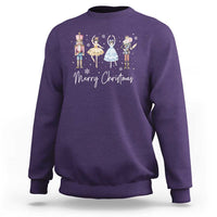 Merry Christmas Nutcracker Ballerina Mouseking Sweatshirt - Wonder Print Shop