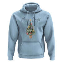 Christmas Hoodie Merry And Bright Retro Xmas Tree