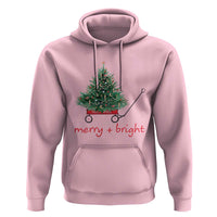 Christmas Hoodie Merry And Bright Retro Xmas Tree Wagon
