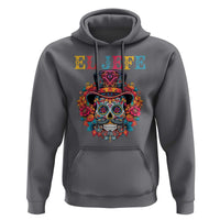 Day Of The Dead Hoodie El Jefe Sugar Skull Mexican Boss Spanish Dia De Los Muertos