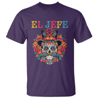 Day Of The Dead T Shirt El Jefe Sugar Skull Mexican Boss Spanish Dia De Los Muertos - Wonder Print Shop