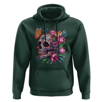 Day Of The Dead Hoodie Vintage Sugar Skull Flower Butterfly