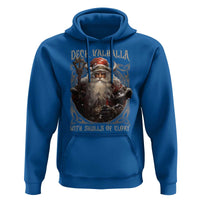 Viking Christmas Hoodie Deck Valhalla With Skulls Of Glory Santa Yule Xmas