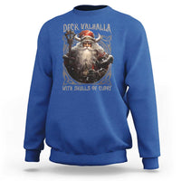 Viking Christmas Sweatshirt Deck Valhalla With Skulls Of Glory Santa Yule Xmas - Wonder Print Shop
