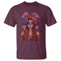Day Of The Dead T Shirt La Catrina Coquette Calaca Face Painting - Wonder Print Shop