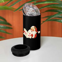 Funny 67 Christmas Santa 4 in 1 Can Cooler Tumbler Naughty List Kids Who Say Six Seven Meme - Wonder Print Shop