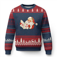 Funny 67 Xmas Santa Ugly Christmas Sweater Naughty List Kids Who Say Six Seven Meme - Wonder Print Shop