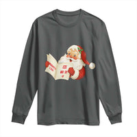 Funny 67 Christmas Santa Long Sleeve Shirt Naughty List Kids Who Say Six Seven Meme - Wonder Print Shop