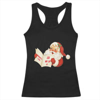 Funny 67 Christmas Santa Racerback Tank Top Naughty List Kids Who Say Six Seven Meme - Wonder Print Shop