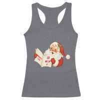 Funny 67 Christmas Santa Racerback Tank Top Naughty List Kids Who Say Six Seven Meme - Wonder Print Shop