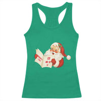 Funny 67 Christmas Santa Racerback Tank Top Naughty List Kids Who Say Six Seven Meme - Wonder Print Shop