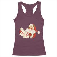 Funny 67 Christmas Santa Racerback Tank Top Naughty List Kids Who Say Six Seven Meme - Wonder Print Shop