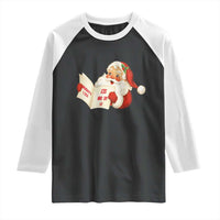 Funny 67 Christmas Santa Raglan Shirt Naughty List Kids Who Say Six Seven Meme - Wonder Print Shop