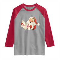 Funny 67 Christmas Santa Raglan Shirt Naughty List Kids Who Say Six Seven Meme - Wonder Print Shop
