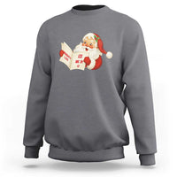 Funny 67 Christmas Santa Sweatshirt Naughty List Kids Who Say Six Seven Meme - Wonder Print Shop