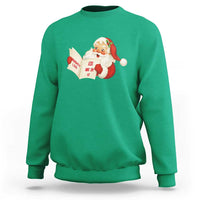 Funny 67 Christmas Santa Sweatshirt Naughty List Kids Who Say Six Seven Meme - Wonder Print Shop