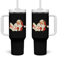 Funny 67 Christmas Santa Tumbler With Handle Naughty List Kids Who Say Six Seven Meme - Wonder Print Shop