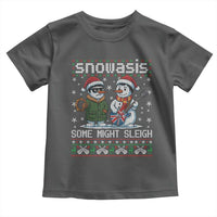 Snowasis Some Might Sleigh Toddler T Shirt Funny Christmas Snowmen Rock Band Parody - Wonder Print Shop