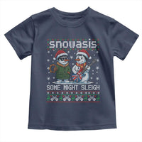 Snowasis Some Might Sleigh Toddler T Shirt Funny Christmas Snowmen Rock Band Parody - Wonder Print Shop