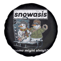 Snowasis Some Might Sleigh Spare Tire Cover Funny Christmas Snowmen Rock Band - Wonder Print Shop
