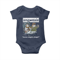Snowasis Some Might Sleigh Baby Onesie Funny Christmas Snowmen Rock Band - Wonder Print Shop