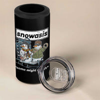 Snowasis Some Might Sleigh 4 in 1 Can Cooler Tumbler Funny Christmas Snowmen Rock Band - Wonder Print Shop