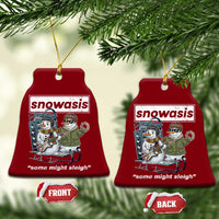 Snowasis Some Might Sleigh Ceramic Ornament Funny Xmas Snowmen Rock Band - Wonder Print Shop